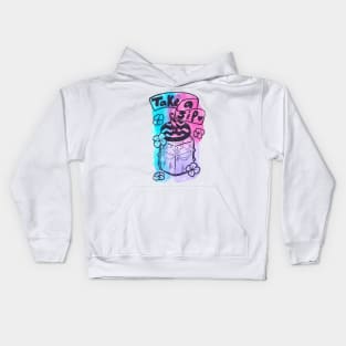 Take A Sip Watercolor Beverage Kids Hoodie